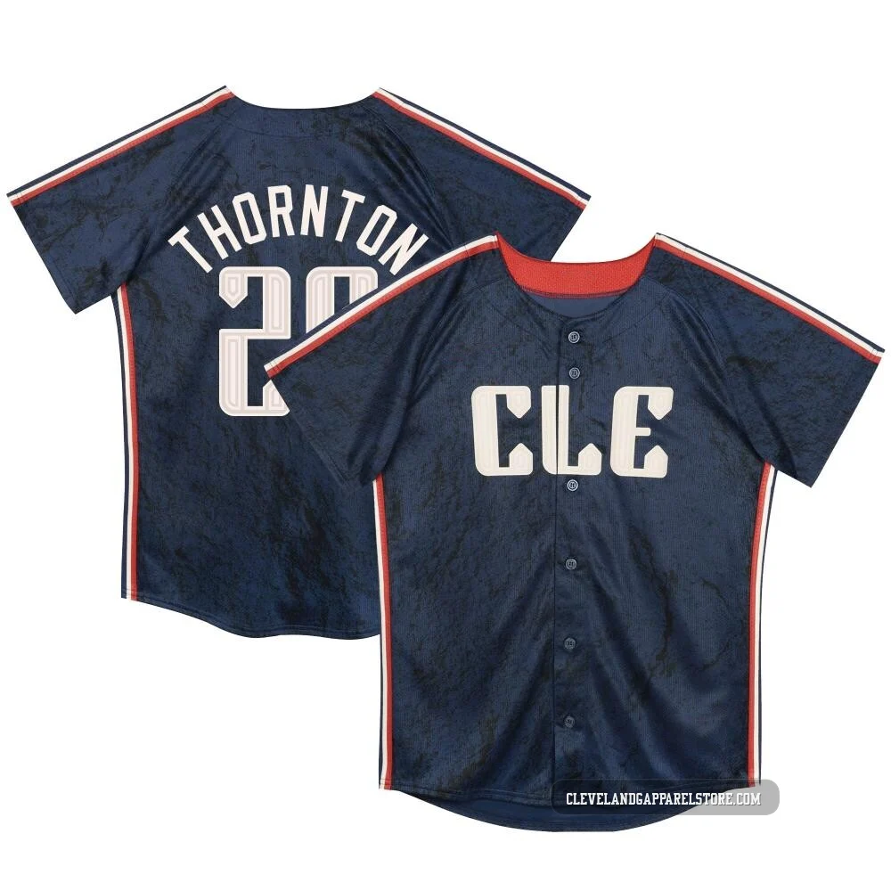Andre Thornton ＃29 Cleveland Guardians Limited Men's Navy Preschool & Toddler 2024 City Connect Jersey