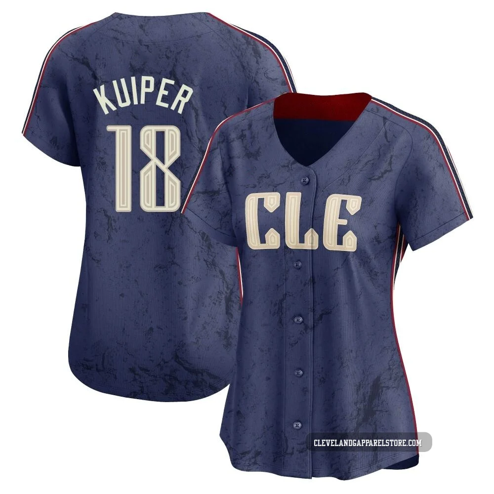Duane Kuiper ＃18 Cleveland Guardians Limited Women's Navy 2024 City Connect Jersey