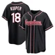 Duane Kuiper ＃18 Cleveland Guardians Replica Youth Black Fashion Out Jersey