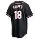 Duane Kuiper ＃18 Cleveland Guardians Replica Youth Black Fashion Out Jersey