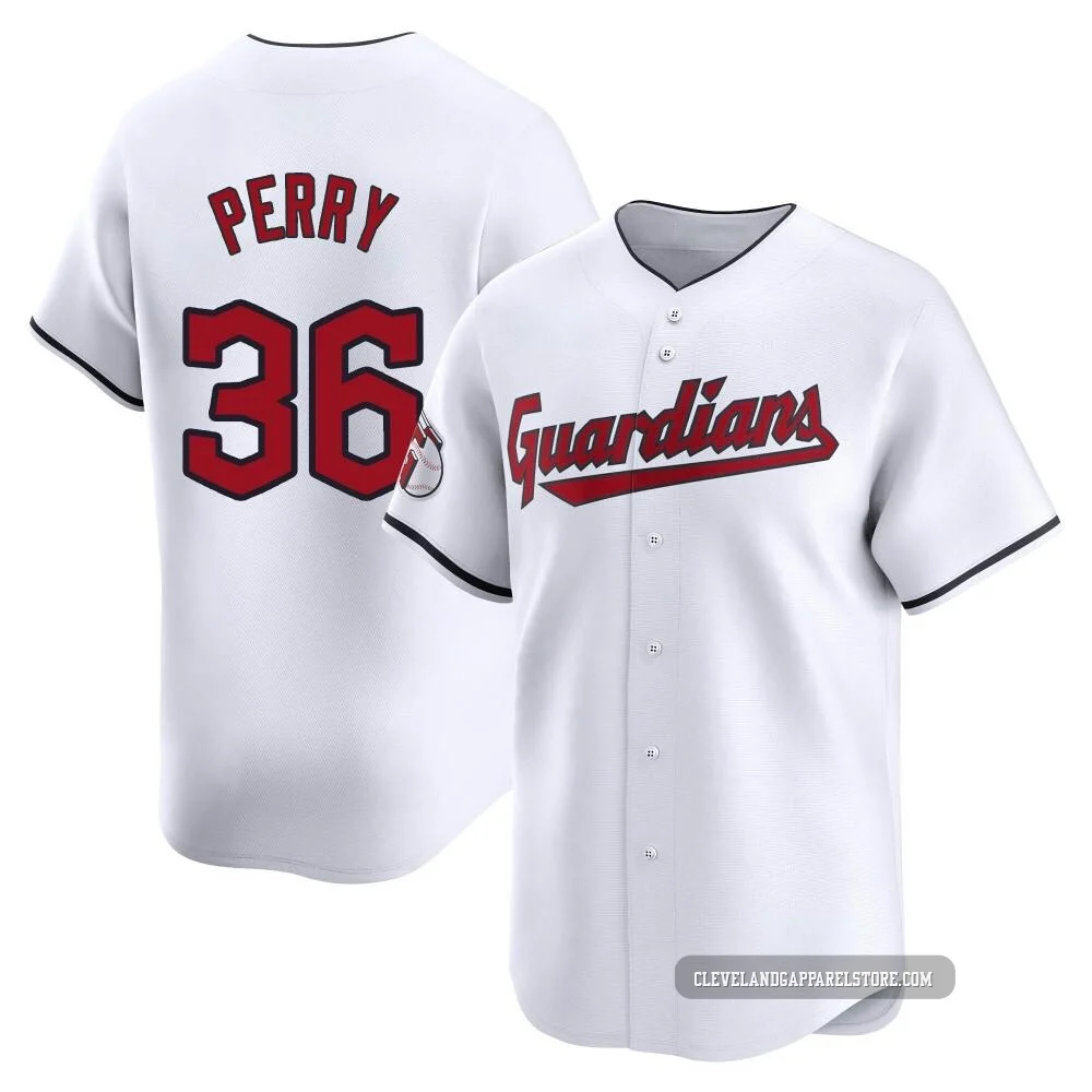 Gaylord Perry ＃36 Cleveland Guardians Limited Men's White Home Jersey