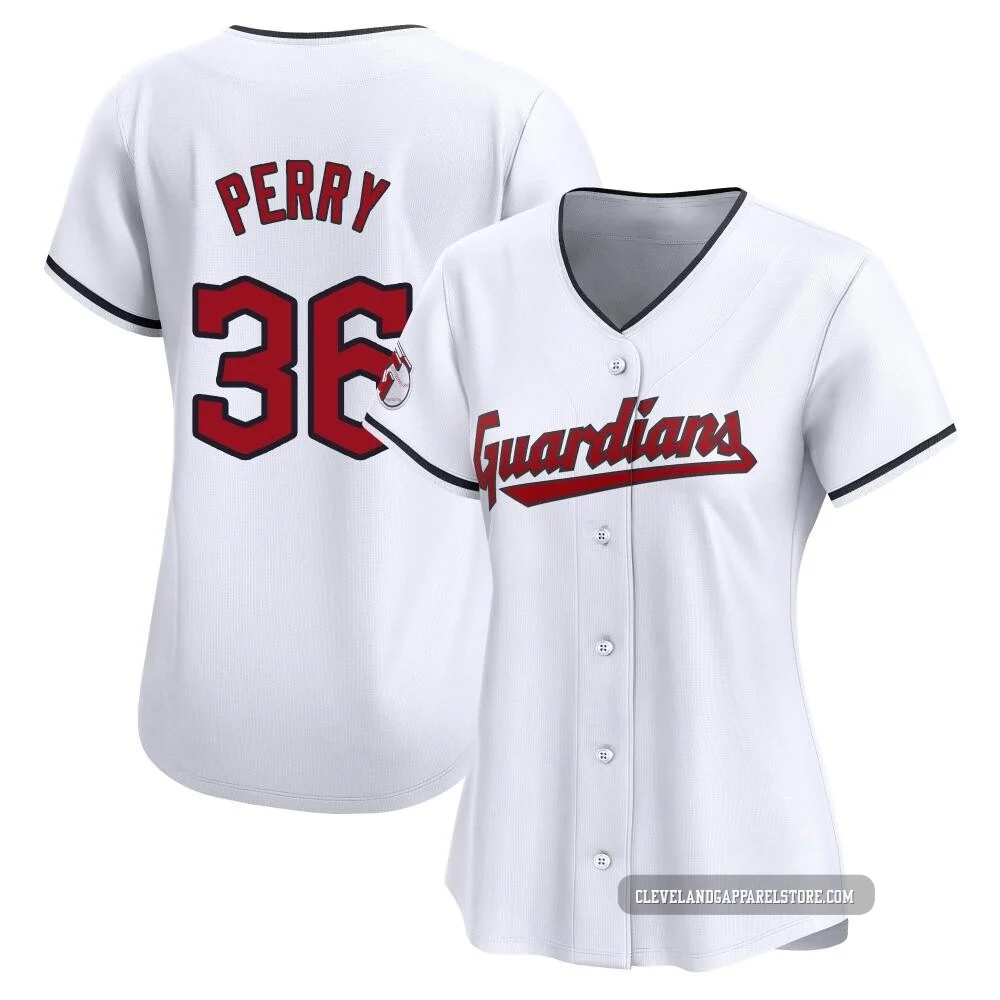 Gaylord Perry ＃36 Cleveland Guardians Limited Women's White Home Jersey