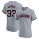 Hunter Gaddis ＃33 Cleveland Guardians Elite Men's Gray Road Jersey
