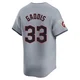 Hunter Gaddis ＃33 Cleveland Guardians Limited Men's Gray Road Jersey