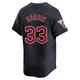 Hunter Gaddis ＃33 Cleveland Guardians Limited Youth Navy Alternate Jersey