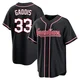 Hunter Gaddis ＃33 Cleveland Guardians Replica Men's Black Fashion Out Jersey