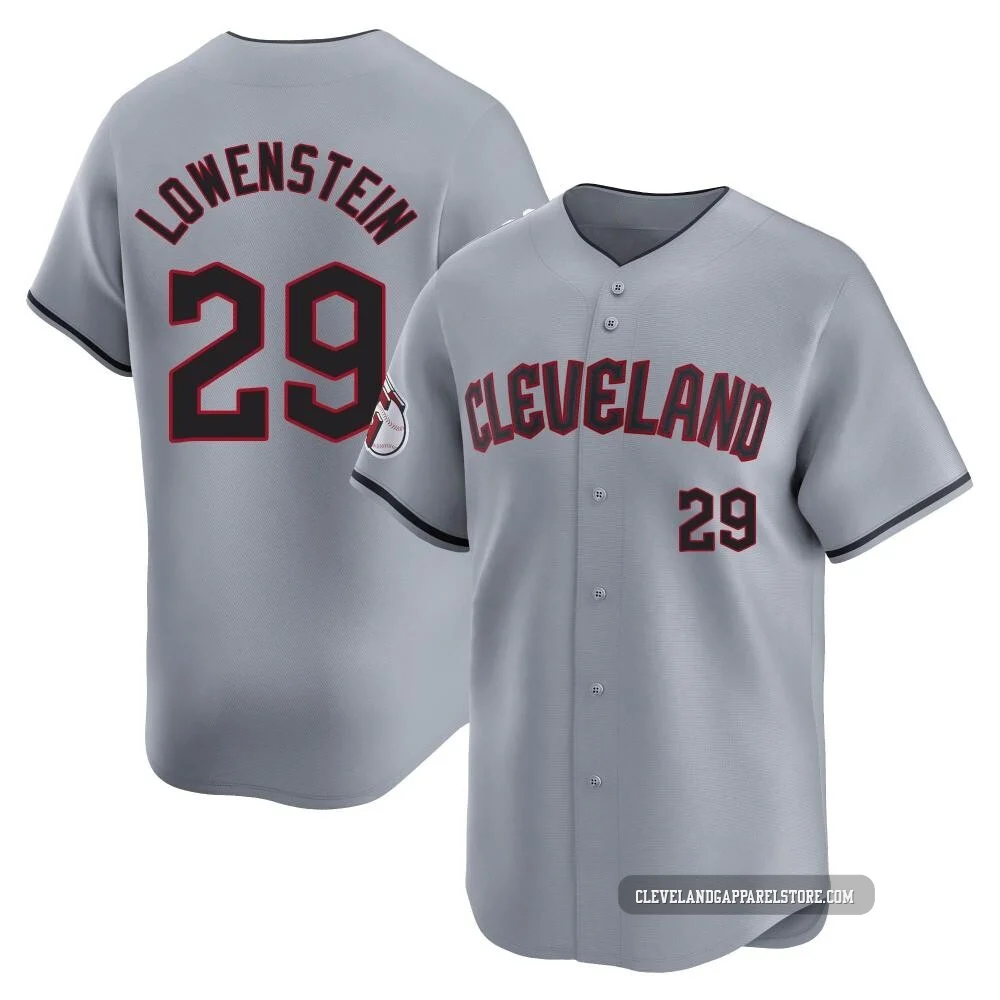 John Lowenstein ＃29 Cleveland Guardians Limited Men's Gray Road Jersey