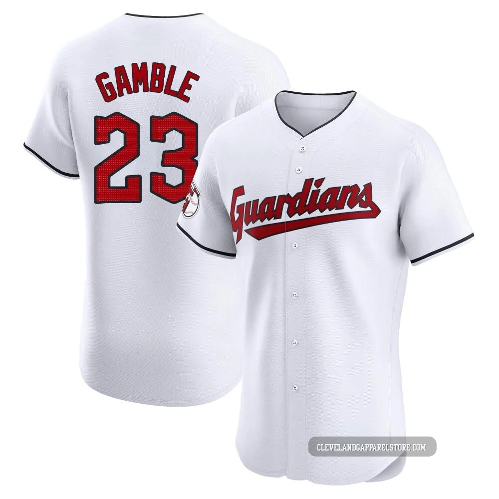 Oscar Gamble ＃23 Cleveland Guardians Elite Men's White Home Jersey