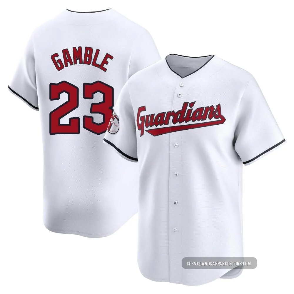 Oscar Gamble ＃23 Cleveland Guardians Limited Men's White Home Jersey