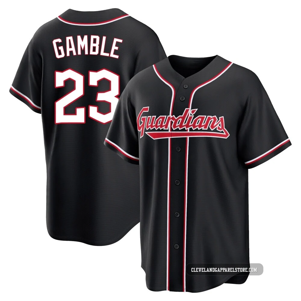 Oscar Gamble ＃23 Cleveland Guardians Replica Men's Black Fashion Out Jersey
