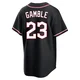 Oscar Gamble ＃23 Cleveland Guardians Replica Men's Black Fashion Out Jersey