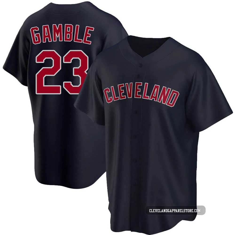 Oscar Gamble ＃23 Cleveland Guardians Replica Men's Navy Alternate Jersey
