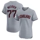 Parker Messick ＃77 Cleveland Guardians Elite Men's Gray Road Jersey