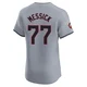 Parker Messick ＃77 Cleveland Guardians Elite Men's Gray Road Jersey