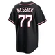 Parker Messick ＃77 Cleveland Guardians Replica Men's Black Fashion Out Jersey