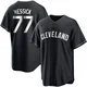 Parker Messick ＃77 Cleveland Guardians Replica Youth Black/White Jersey