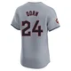 Roger Dorn ＃24 Cleveland Guardians Elite Men's Gray Road Jersey