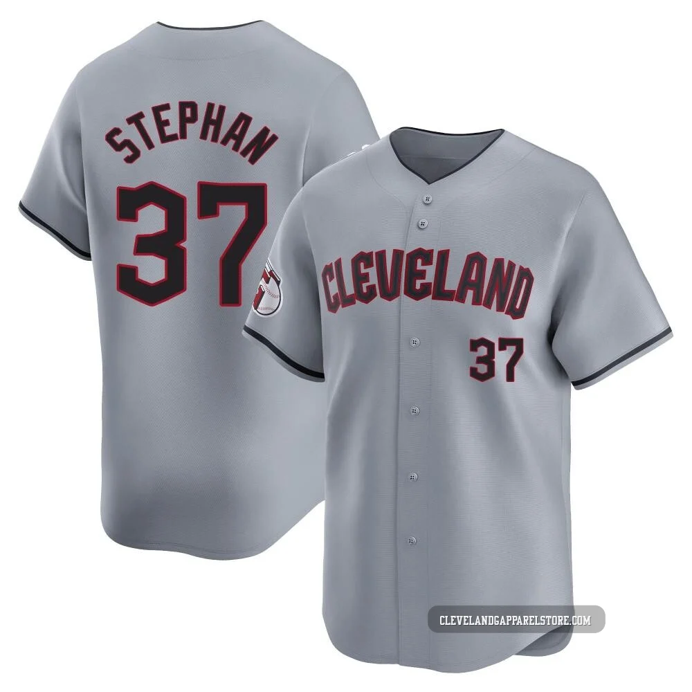 Trevor Stephan ＃37 Cleveland Guardians Limited Youth Gray Road Jersey