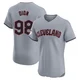 Will Dion ＃98 Cleveland Guardians Elite Men's Gray Road Jersey