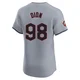 Will Dion ＃98 Cleveland Guardians Elite Men's Gray Road Jersey