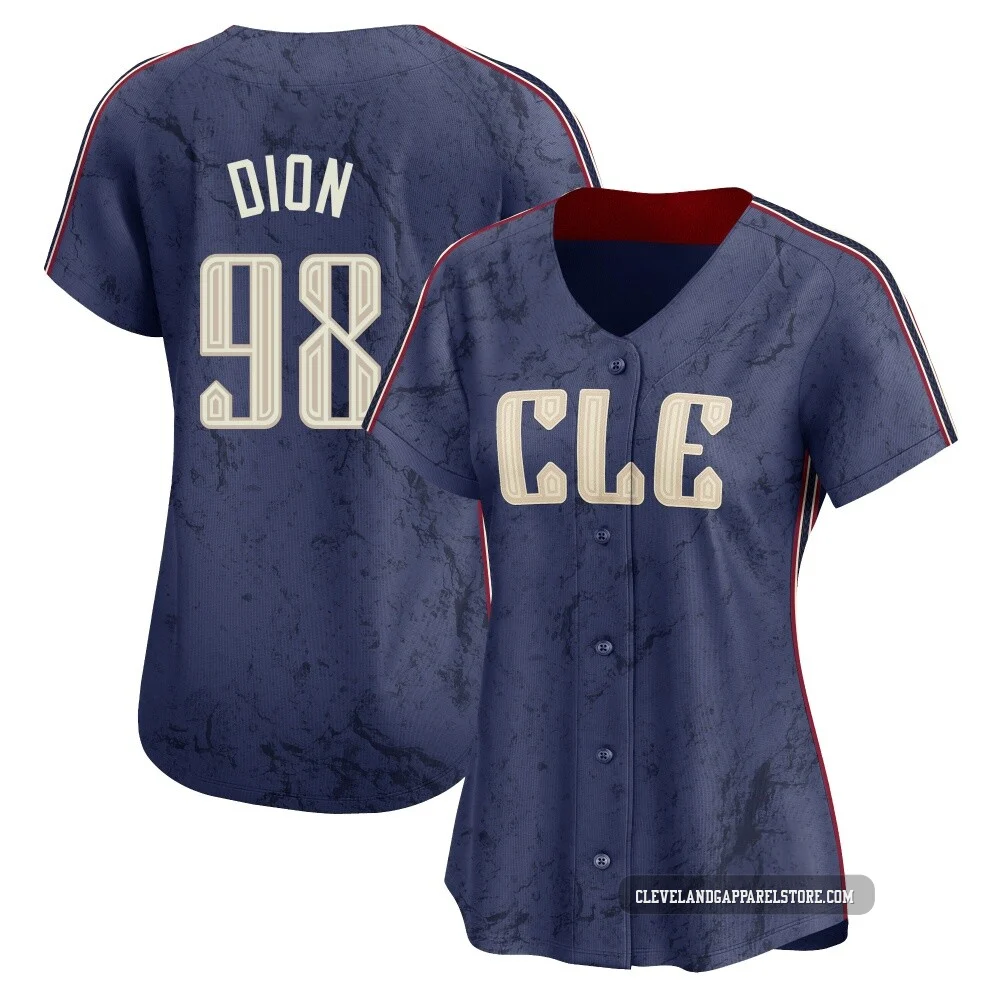 Will Dion ＃98 Cleveland Guardians Limited Women's Navy 2024 City Connect Jersey