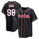 Will Dion ＃98 Cleveland Guardians Replica Youth Black Fashion Out Jersey
